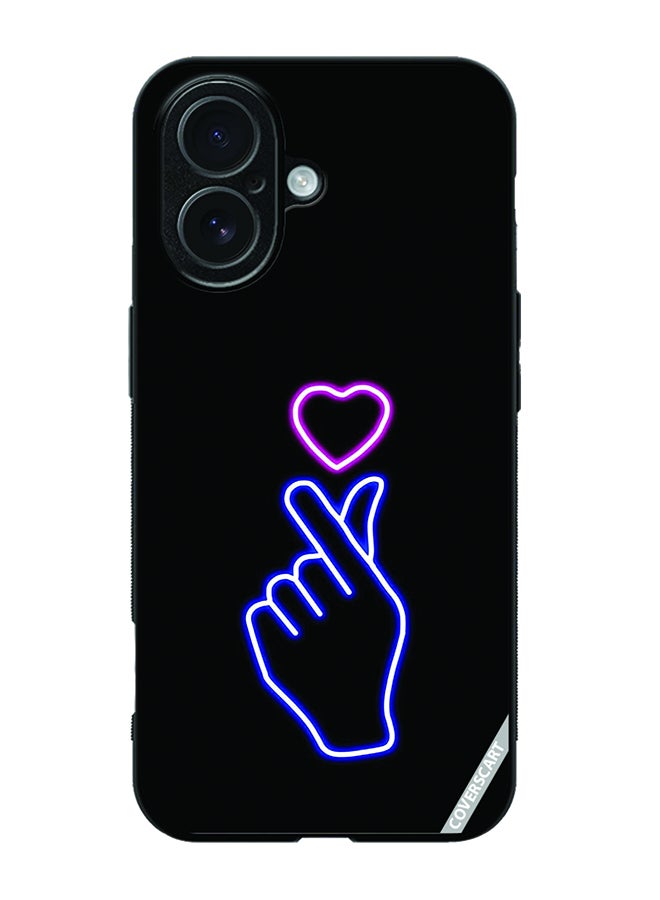 Protective Case Cover For Apple iPhone 17 Bts Love Design Black