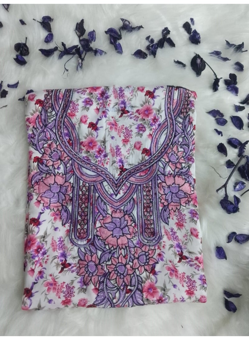 Makhawer made of the finest Indonesian silk with an embroidered design  - Image 2