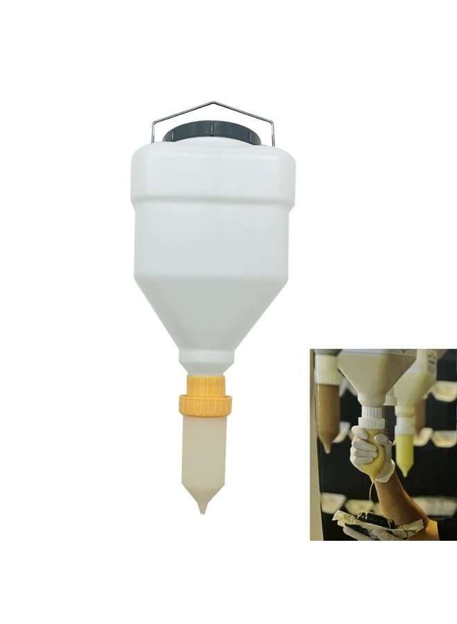 vitasunhow Sauce Dispenser, Refillable Sauce Squeeze Bottle and Leak Proof Design for Mustard, Salad, Ketchup and More (square, 5.5 Liters) - Image 1