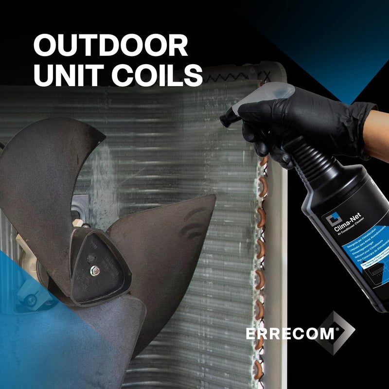 ERRECOM Clima-Net, Air Conditioner Cleaner for A/C Filters, Coils and Outdoor Units, 1 L Permanent & temporary usable - Image 5