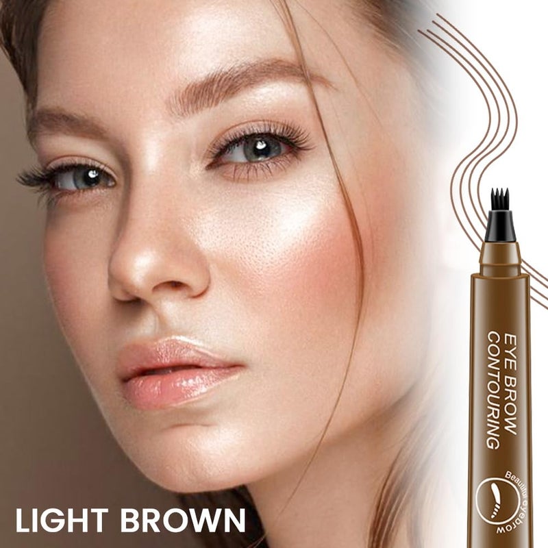 BINGBRUSH Eyebrow Pencil Micro 4 Point Ink Pen by Brow Stylist - Eye Makeup Lift & Snatch Eyebrow Pen Kits Long-Lasting Waterproof Natural Eyebrow Hair (1Pc 02# Dark brown) - Image 2