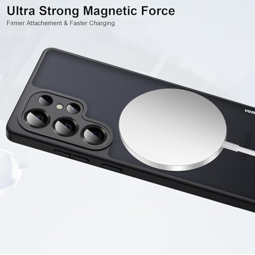 KARWAN Tough Shockproof Armor Back Case Cover Compatible with Samsung Galaxy S25 Ultra with 360 Degree Rotation Magnetic Attraction Ring Holder Heavy Duty Cover with Magnetic MagEase Wireless Charging - Image 5