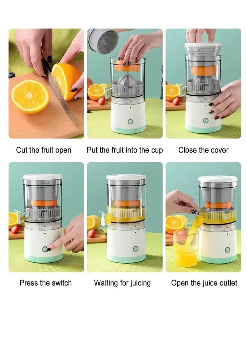 ELTRAZONE Portable Electric Citrus Juicer, Rechargeable Orange Juicer Squeezer, Household Small Citrus Juicer, Multifunctional Juicer Machines for Grapefruit Lime Pomegranate with USB - Image 4