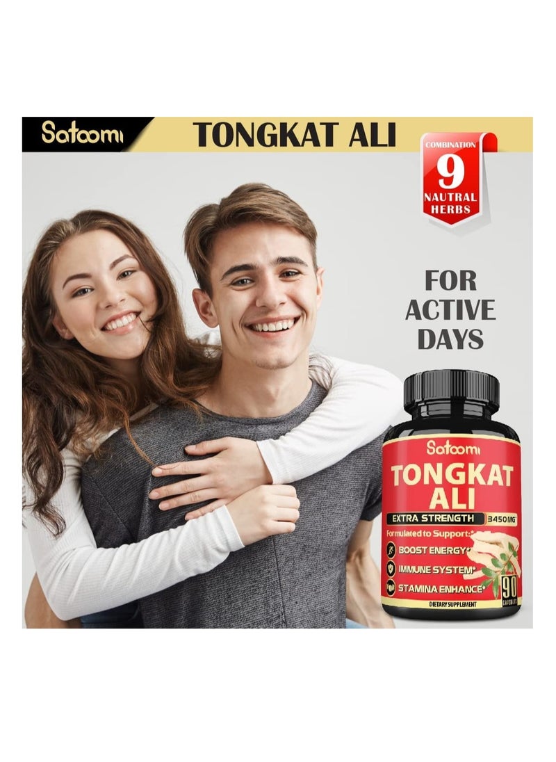 Satoomi - Tongkat Ali 9 in 1 - 90 Vegan Caps - Image 1