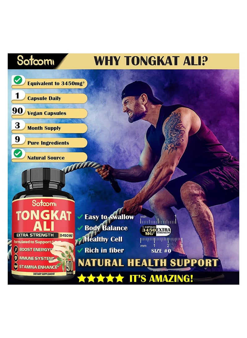 Satoomi - Tongkat Ali 9 in 1 - 90 Vegan Caps - Image 1