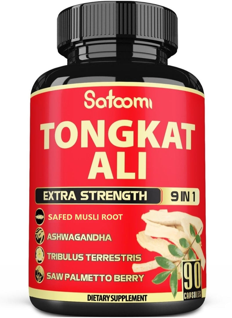 Satoomi - Tongkat Ali 9 in 1 - 90 Vegan Caps - Image 1