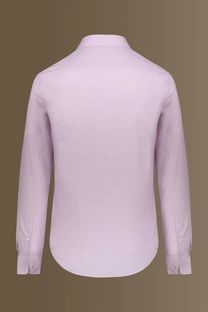 Doppelganger Red Classic shirt french collar herringbone fabric - Rose for Men | Best Price UAE