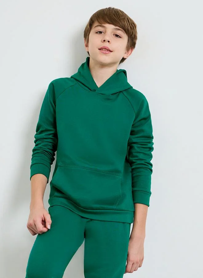 ستايلي Teen Unisex Cotton Hoodie with Kangaroo Pocket
