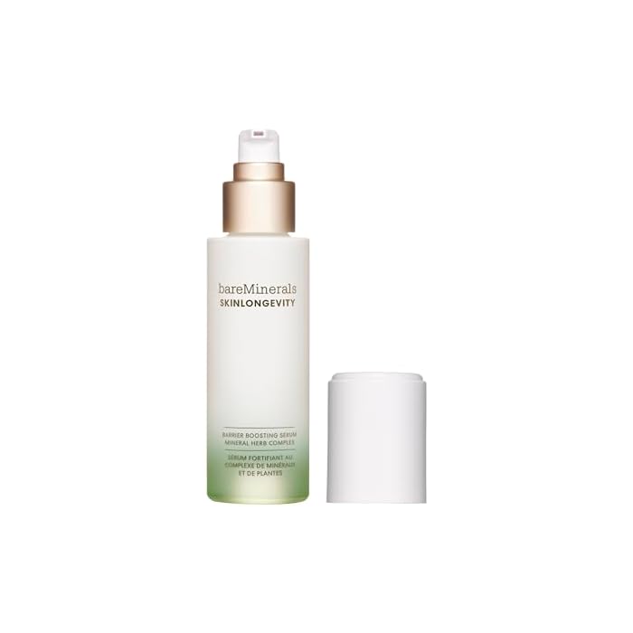 bareMinerals SKINLONGEVITY Barrier Boosting Serum - Niacinamide Face Serum for Barrier Repair - Hydrating + Anti Aging Skin Care - Redness & Dark Spot Corrector for Sensitive Skin (3.4 oz)