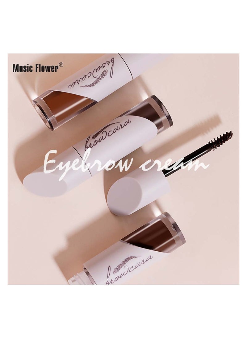 Music Flower - Music Flower Novel Eyebrow Cream Gel Long Lasting Waterproof（reddish brown） - Image 1