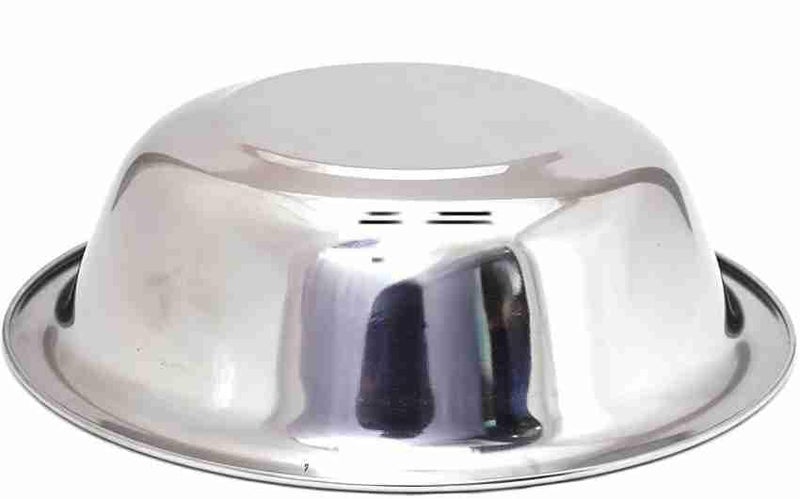DiBha Stainless Steel Heavy Gauge deep Parat, Multipurpose Mixing Bowl, Serving Bowl, Basin - Diamater - 29.5cm (Capacity - 1000ml) - Image 5