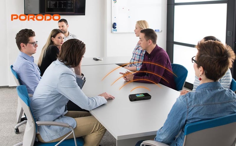 Porodo Portable MiFi 5G Wireless Router 5000mAh, with 40M Signal Distance, Dual-Band Wi-Fi, 12H Working Time, Up to 16 Devices Supported, 4G LTE Performance, Advanced Encryption, Black - Image 5