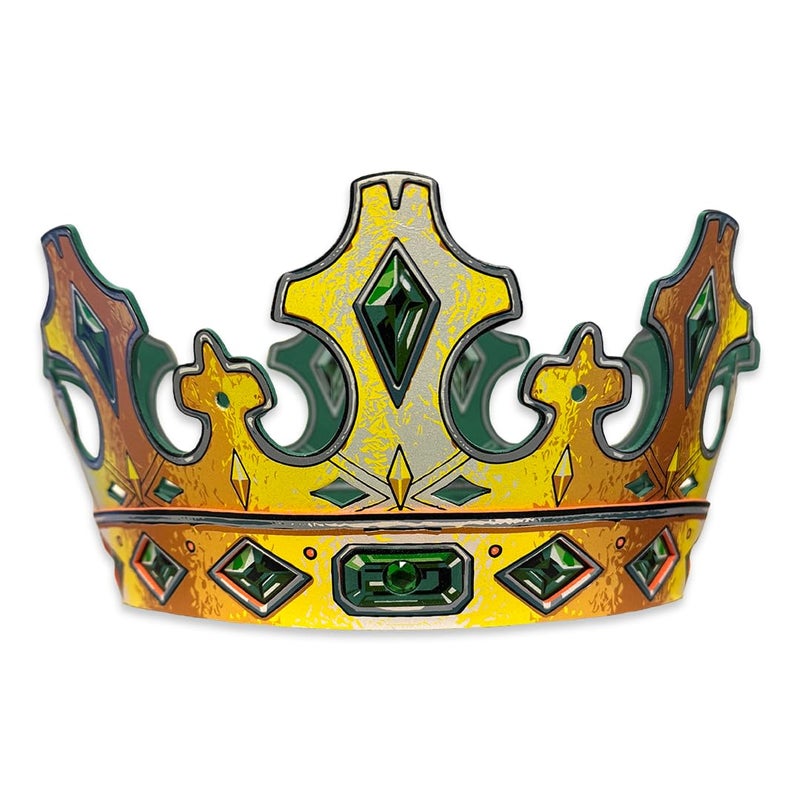 Liontouch Kingmaker Crown for Kids Aged 3 Years Size Adjustable Medieval Pretend Play Toy for Boys in Durable Foam Roleplay Dress Up Fancy Dresses Royal Costumes - Image 4