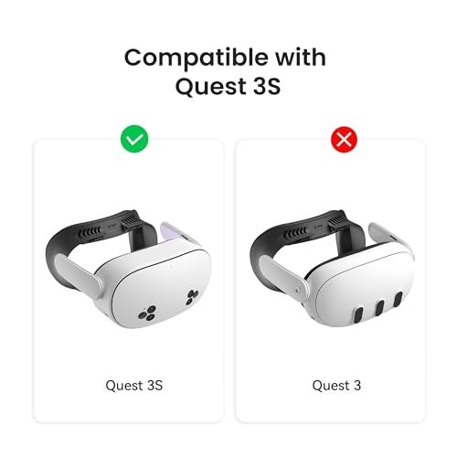 KIWI design V4 Facial Interface, 2 Face Pads Compatible with Oculus/Meta Quest 3S, Accessories for Quest 3S, NOT Compatible with Meta Quest 3 - Image 2