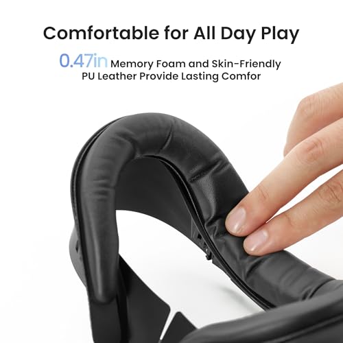 KIWI design V4 Facial Interface, 2 Face Pads Compatible with Oculus/Meta Quest 3S, Accessories for Quest 3S, NOT Compatible with Meta Quest 3 - Image 5