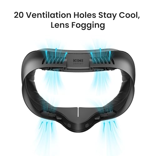 KIWI design V4 Facial Interface, 2 Face Pads Compatible with Oculus/Meta Quest 3S, Accessories for Quest 3S, NOT Compatible with Meta Quest 3 - Image 4
