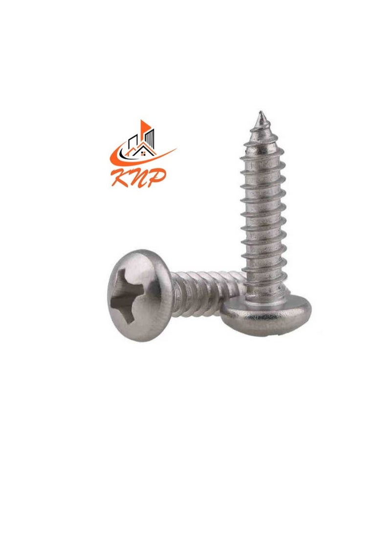 KNP KNP Pan Head Self-Tap Screws - Pack of 40 (1/2" x 8g) - Image 3
