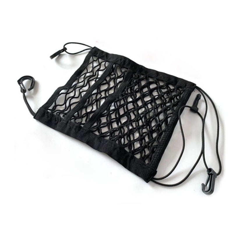 Careflection Car Mesh Organizer Seat Back Net Bag Barrier of Backseat Kids Children Pet Dog Purse Holder Car Storage Netting Pouch (Type 3) -Layfoo - Image 1