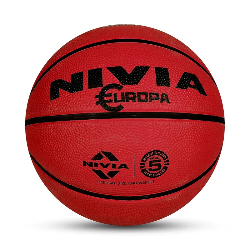 Nivia Nivia Europa Basketball Size 5 - Red