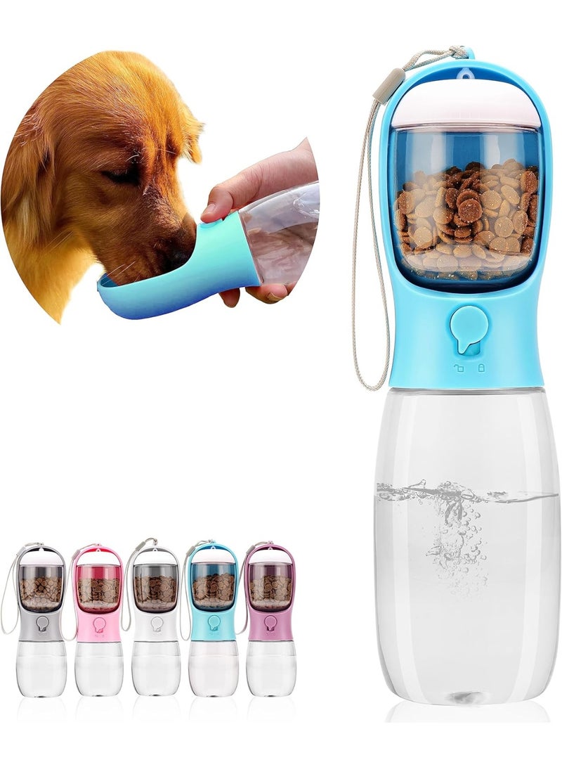 زجاجة ماء محمولة للحيوانات الأليفة زجاجة ماء للكلاب 2 في 1 للشرب والتغذية زجاجة سفر خارجية للكلاب والقطط والأرانب والحيوانات الصغيرة