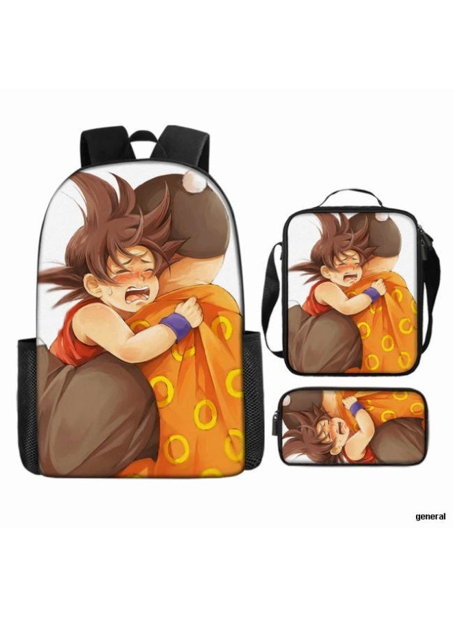 عام حقيبة الظهر المطبوعة الشائعة - مجموعة حقيبة الظهر المكونة من ثلاث قطع (يمكن استخدامها للطلاب والأطفال والأصدقاء للنزهات وتسلق الجبال وما إلى ذلك) - 34 - Image 1