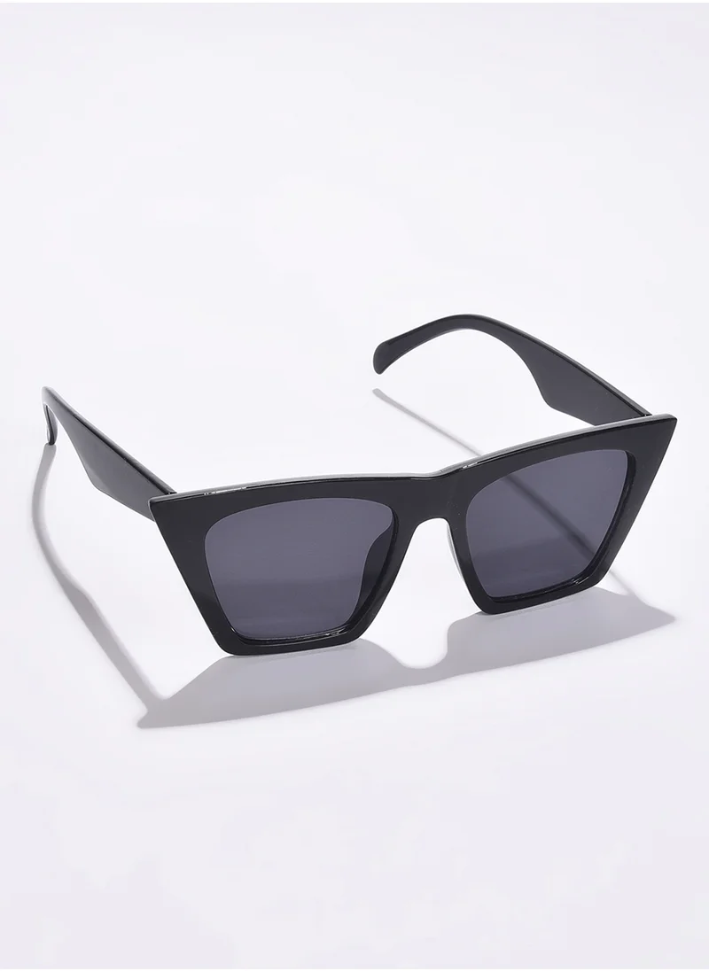 Haute Sauce Black Lens Black Butterfly Sunglasses