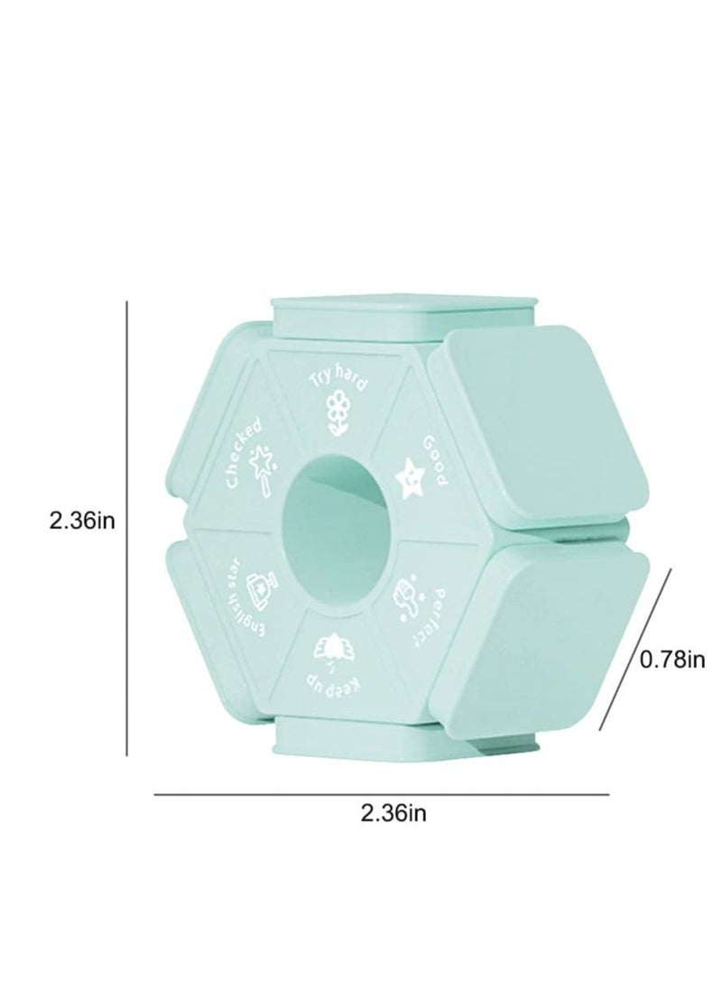 Generic - Classroom Teacher Stamps - 6 in1 Self-Inking Motivational Encouragement Stamps for Grading, Homework Rating, and Parent Signature, Ideal for School and Office Stationery - Image 1