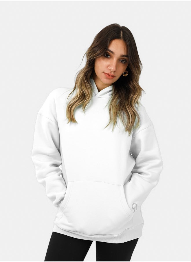 SHECHICK SheChick Iconic White Over Sized Hoodie  - Image 1