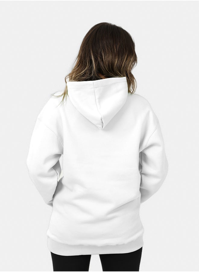 SHECHICK SheChick Iconic White Over Sized Hoodie  - Image 3