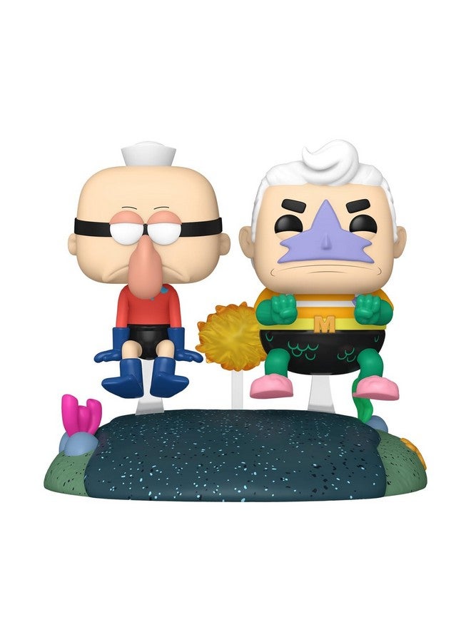 Funko فانكو بوب رايدز ديلوكس: سبونجبوب سكويربانتس - مان مرجان وبارنكل بوي مع السيارة غير المرئية - تمثال فينيل قابل للجمع - فكرة هدية - منتجات رسمية - للأطفال والبالغين - Image 2