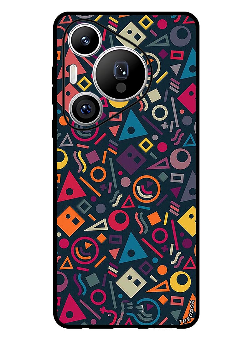Theodor Protective Case Anti Scratch Shock Proof Bumper Cover For Huawei Pura 70 Pro Shape Doodles - Image 1