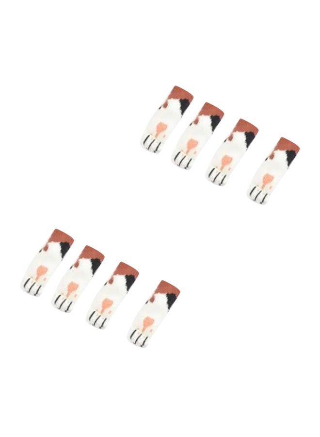 NIBEMINENT 8-Piece Thick Non-Slip Chair Foot Cover Multicolour - Image 1