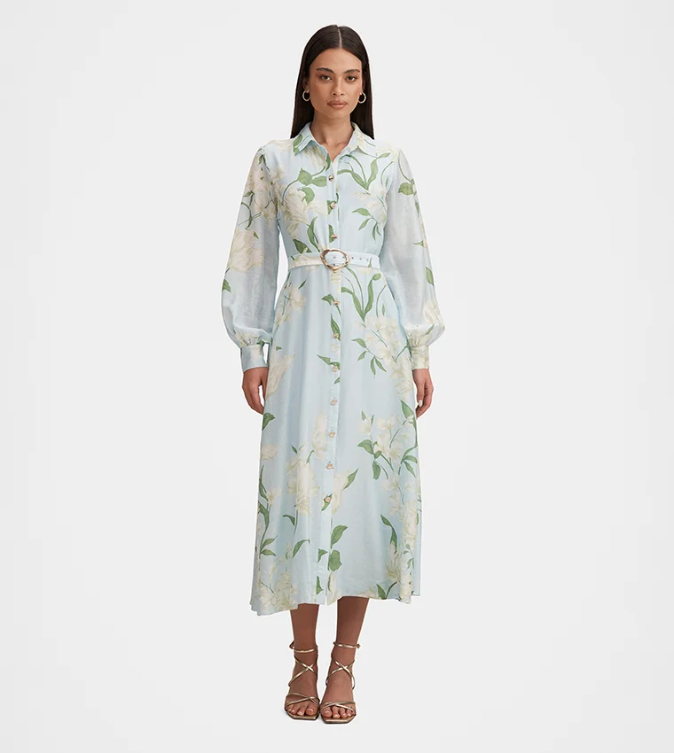 فورايفر نيو Freya Printed Shirt Dress