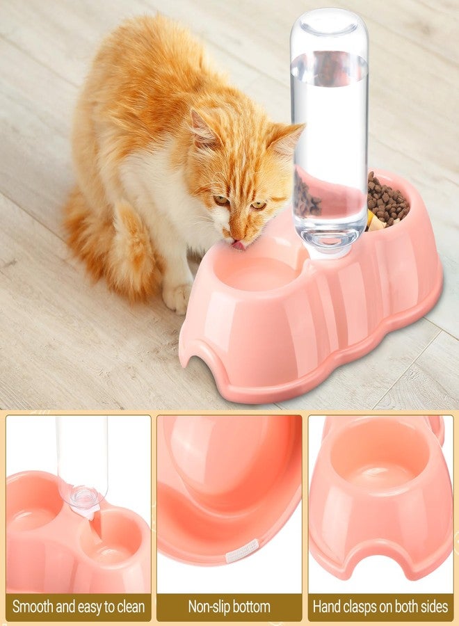 Tioncy 7 Pcs Small Cat Kitten Starter Kit - Litter Box, Paw Mat, Double Bowls, Toy Teaser Stick, Collar - Essentials Kit for 1-3 Lbs Beginner (Pink) - Image 5