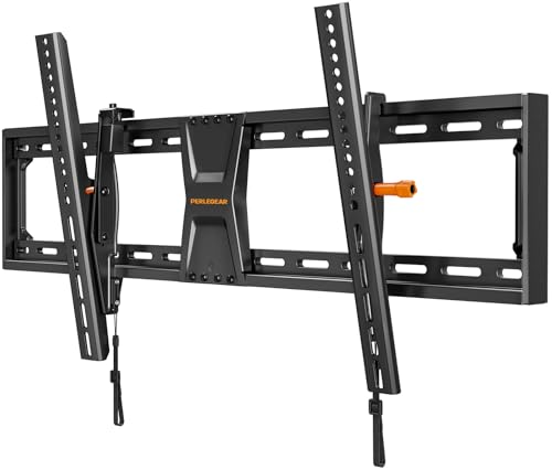 Perlegear Tilting TV Wall Mount for 42-90 TVs with Leveling Adjustment, Max VESA 800x400mm，Fits Most 65 75 85 86 Inch Low-Profile TV Mount Wall Bracket up to 132 lbs, Fits 12"/16"/18"/24" Studs - Image 1