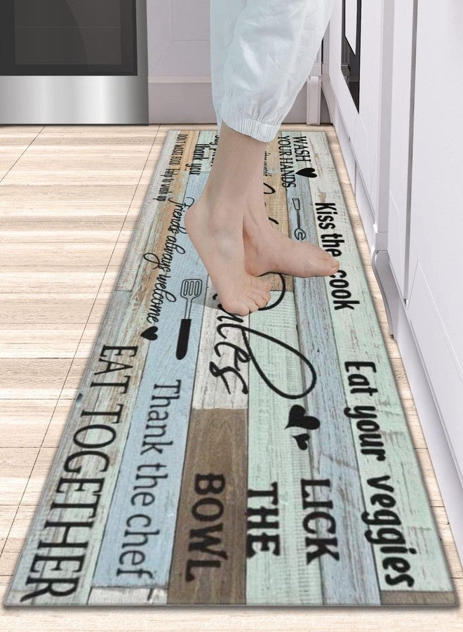 wyoansfhd Kitchen Rug Sets of 3 Piece Non Slip Kitchen Rugs and Mats Washable Kitchen Mats for Kitchen Floor Mat Carpet Runner Rugs for Hallway Laundry Decor 17”x30“+17'' X 47''+17“X59” - Image 4