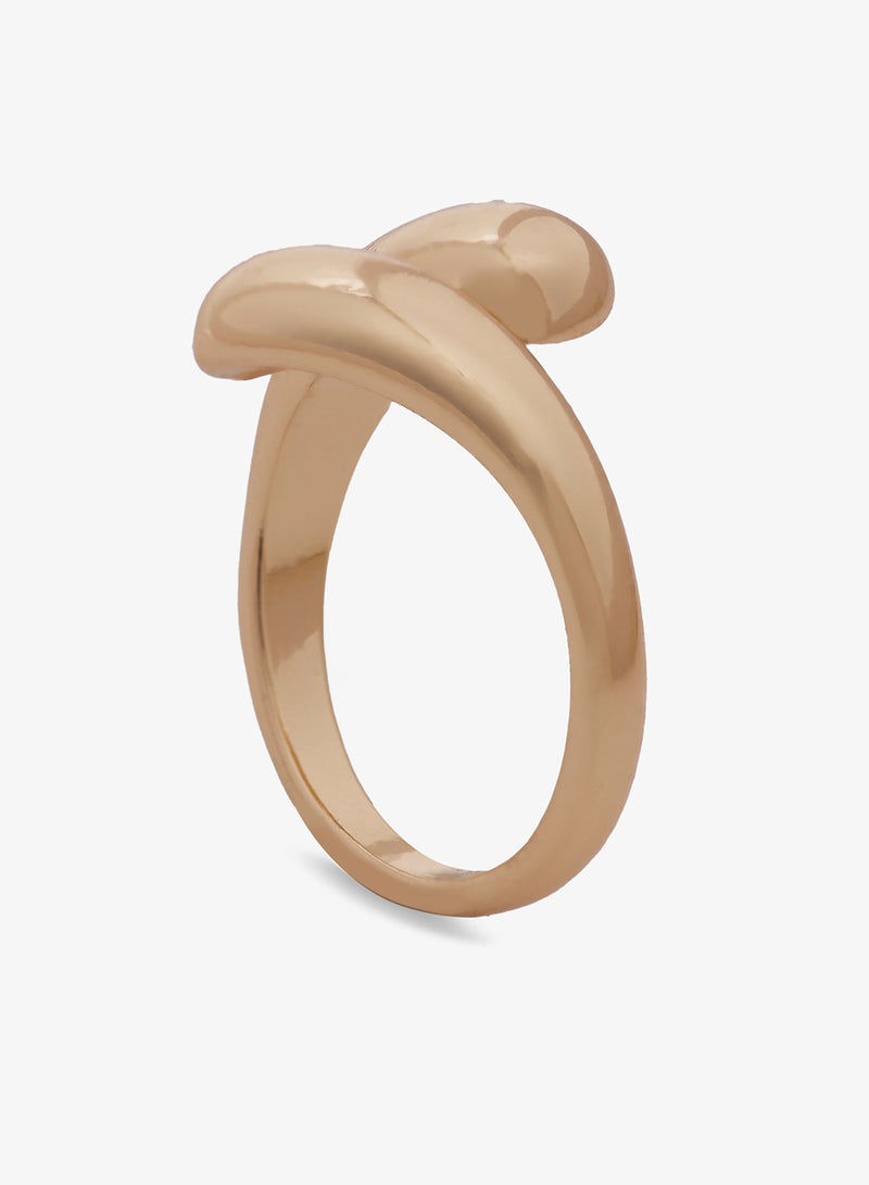 Ginger Chunky Gold Ring - Image 2