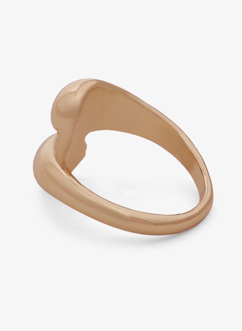 Ginger Chunky Gold Ring - Image 3