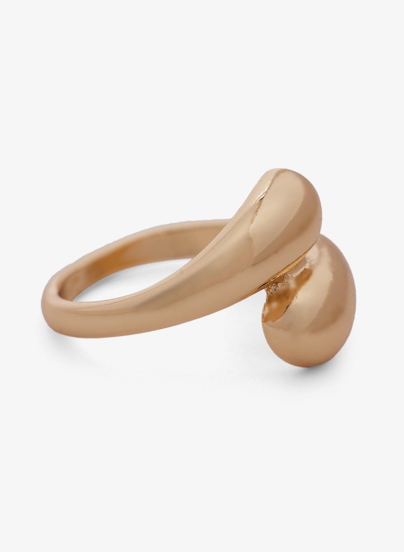 Ginger Chunky Gold Ring - Image 2