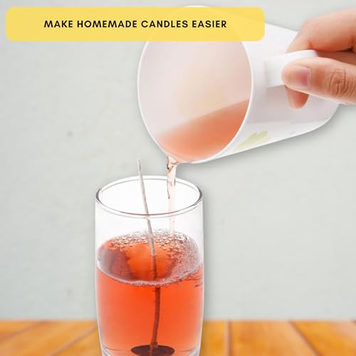 Kare Kind Candle Wicks for Candle Making - 100 Pieces - Coated with Natural Soy Wax, Low Smoke - Cotton Threads Woven with Paper - Contains No Lead, Zinc or Other Metals - Ready to Use - Image 4