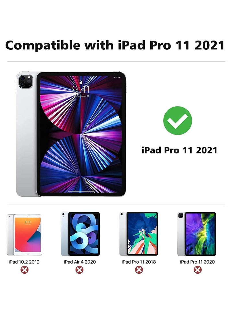 Generic - Clear Case Cover for Apple iPad Pro 11 Inch (2018/2020/2021/2022), Air Hybrid Slim Fit Shockproof Crystal TPU Bumper Protective Case Cover - Image 1