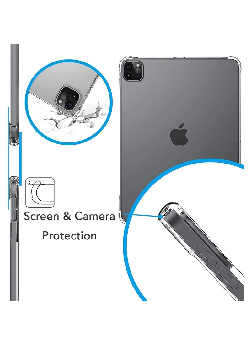 Generic - Clear Case Cover for Apple iPad Pro 11 Inch (2018/2020/2021/2022), Air Hybrid Slim Fit Shockproof Crystal TPU Bumper Protective Case Cover - Image 1