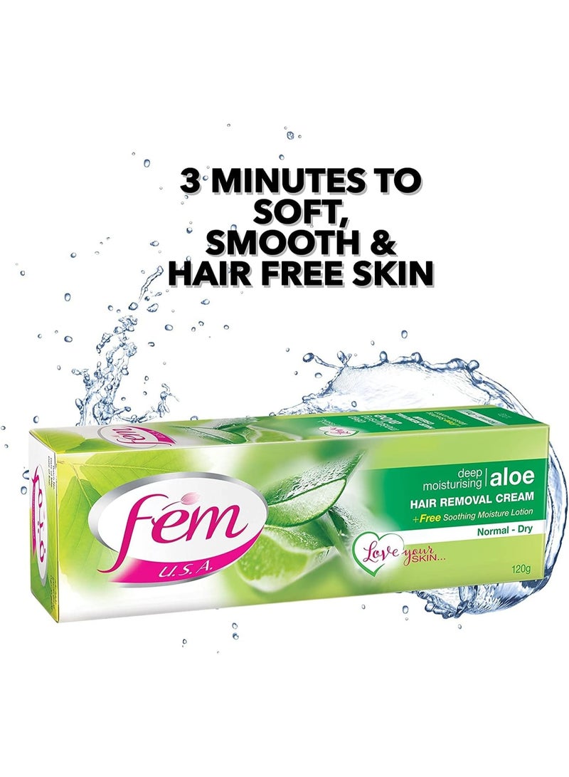 fem Aloe Skin Softening Hair Removal Cream 120 g - Image 2