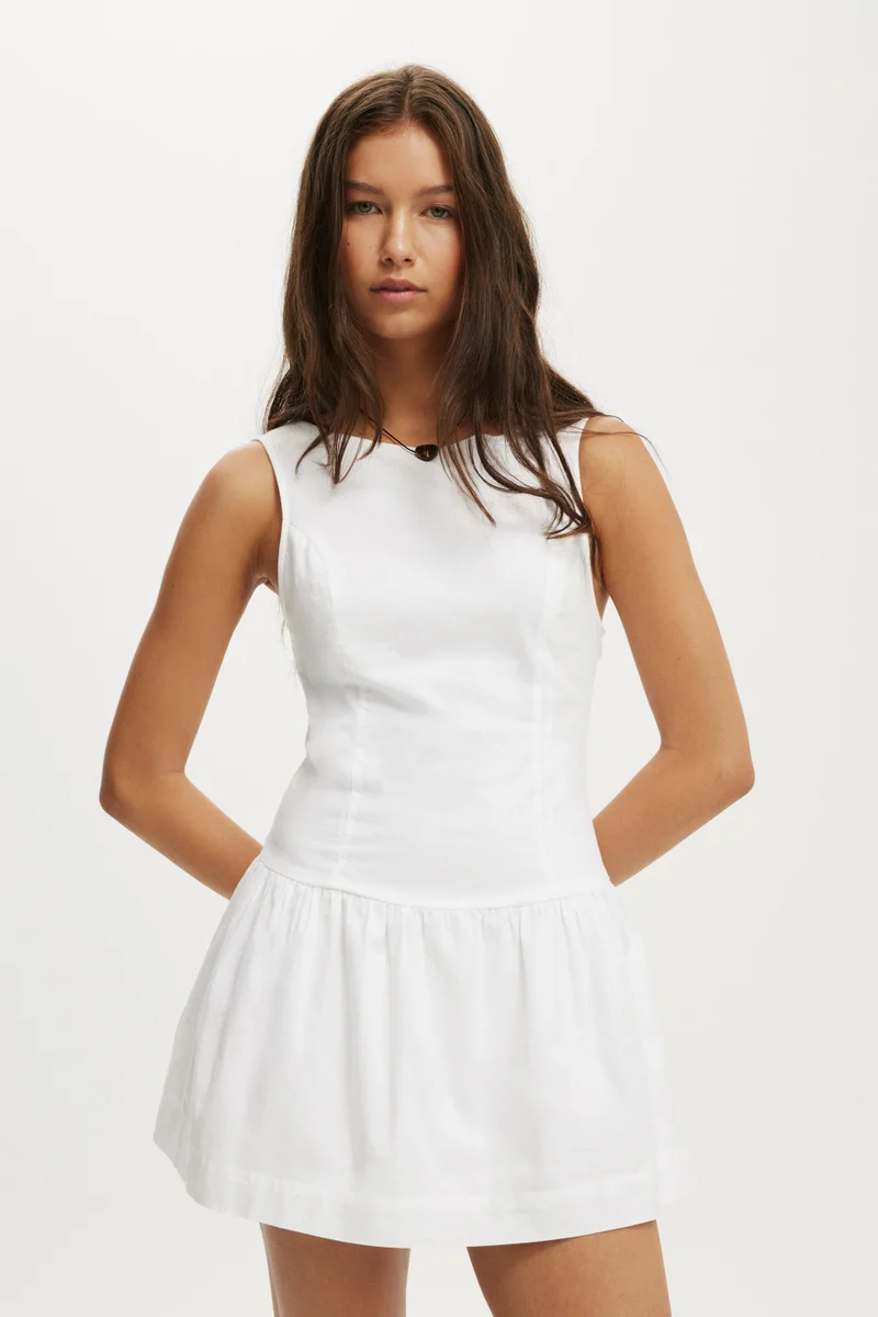 Cotton On HALLIE DROP HEM MINI DRESS