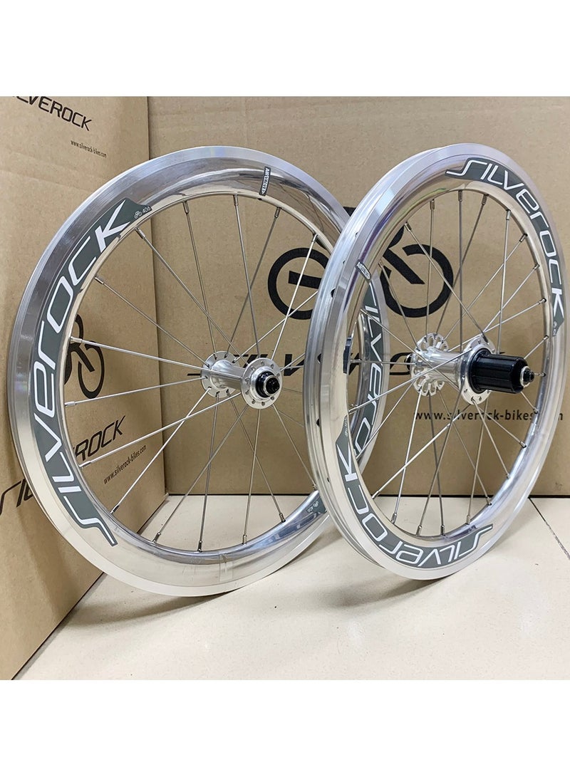 Generic Silverock Wheelset Silver , v brake 74/130  Quick Release - Image 1
