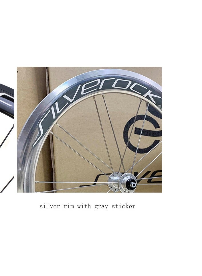 Generic Silverock Wheelset Silver , v brake 74/130  Quick Release - Image 2