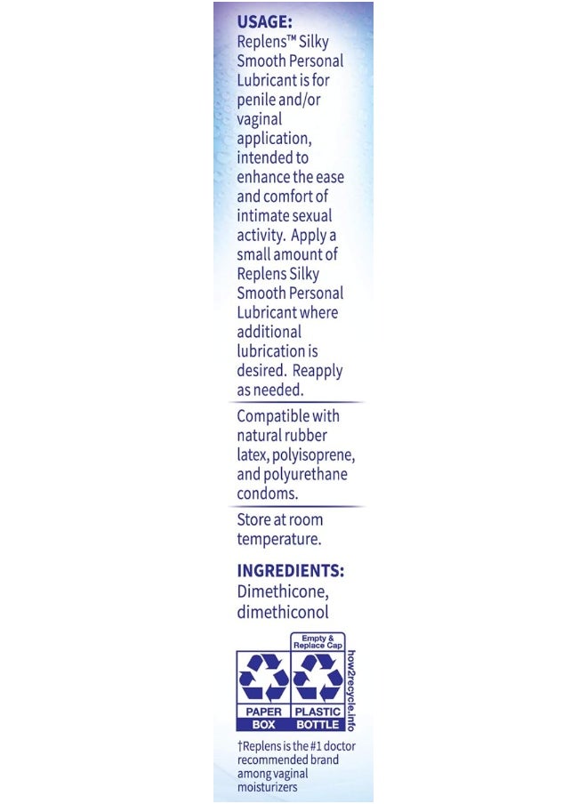 Replens - Replens Silky Smooth Personal Lubricant Bottle - Image 1