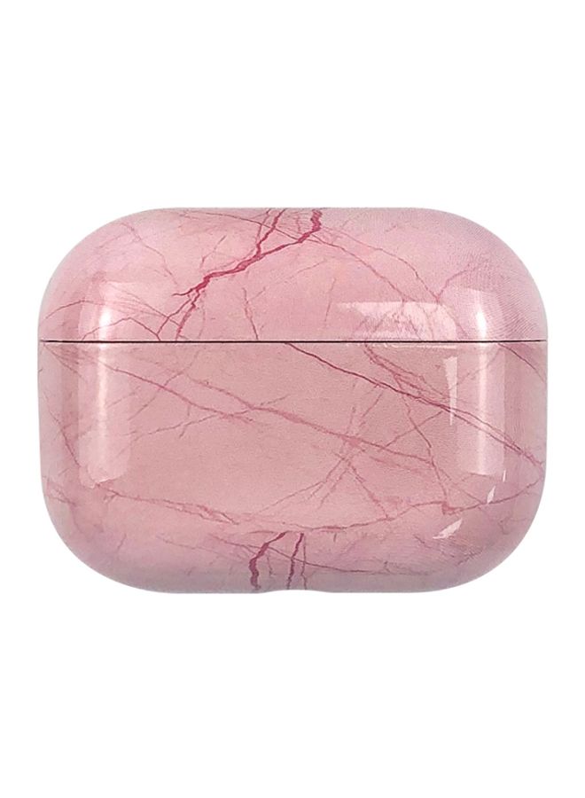 Case Cover For AirPods Pro 3 Marble Water Sticker Wireless Earphone Protective Case Pink
