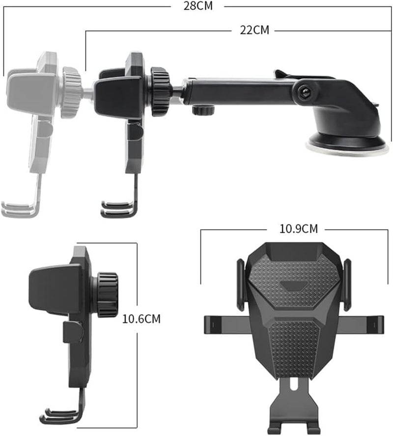 LifHap Car Phone Holder for Dashboard and Windshield - Image 5