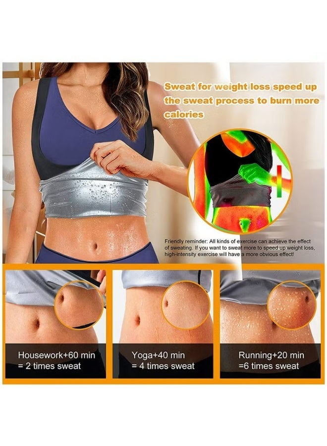 Women's Slimming Body Shaper Sauna Vest Women's Corset, Sweat Shaping Garment, Yoga Wear, Fitness Tummy Sweat Vest（L/XL） - Image 2